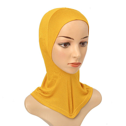 Women's Under Scarf Hat Cap Bone Bonnet Ninja Hijab Islamic Neck Cover Muslim*US