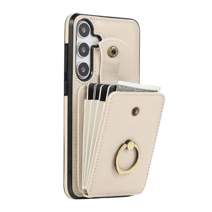For Samsung Galaxy A26 5G A36 A56 Case Wallet with Card Holder 360°Rotation Ring