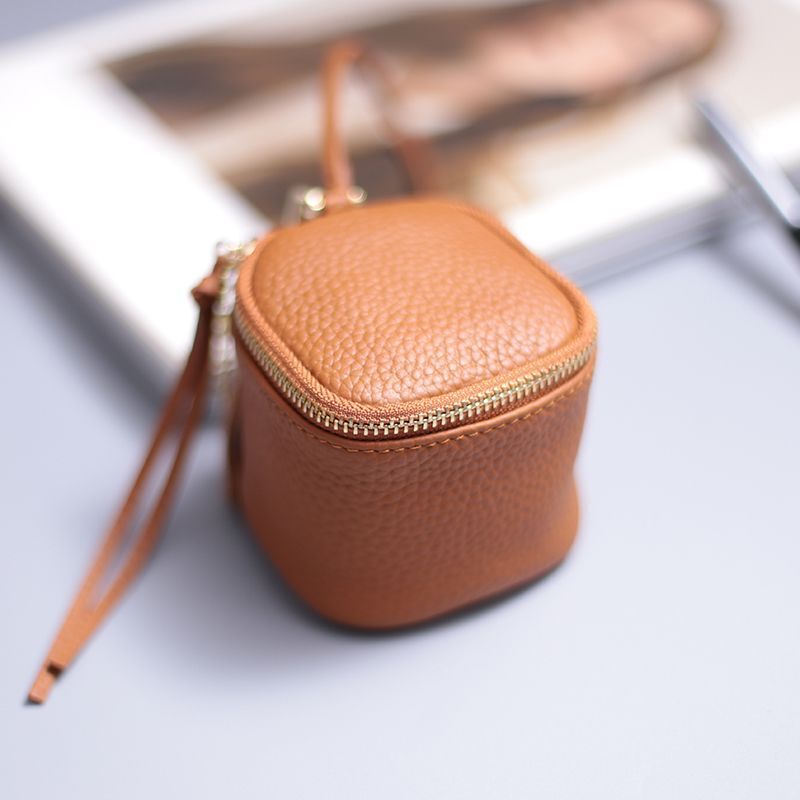 Genuine Leather Cosmetic Bag Cosmetic Case Makeup Clutch Toiletry Cosmetic Pouch