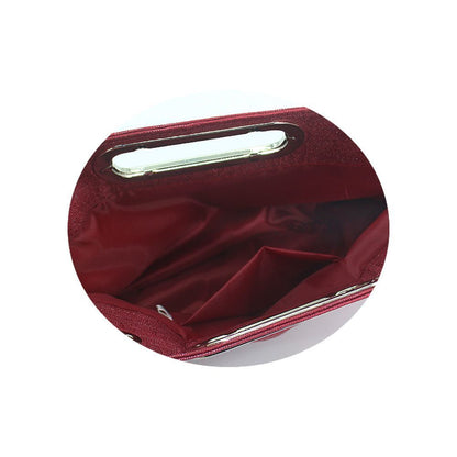 Lady Clutch Bag Popular Dumpling Shape Canvas Evening Bags 25*5*18CM 1 PC Purse