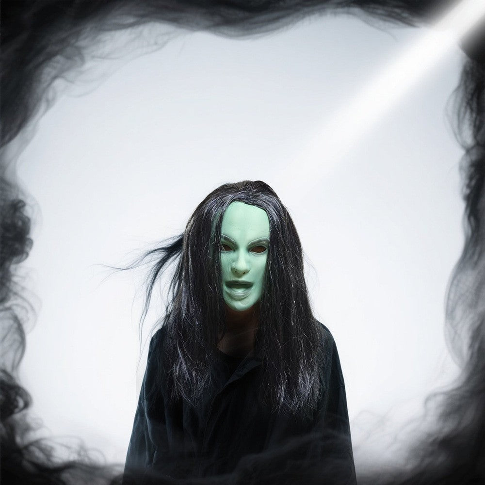 Halloween witch mask cosplay witch mask adult witch ghost party costume latex