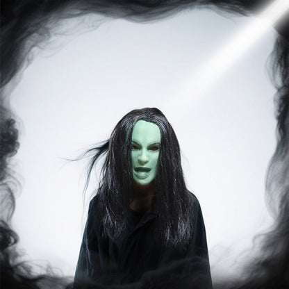 Halloween witch mask cosplay witch mask adult witch ghost party costume latex
