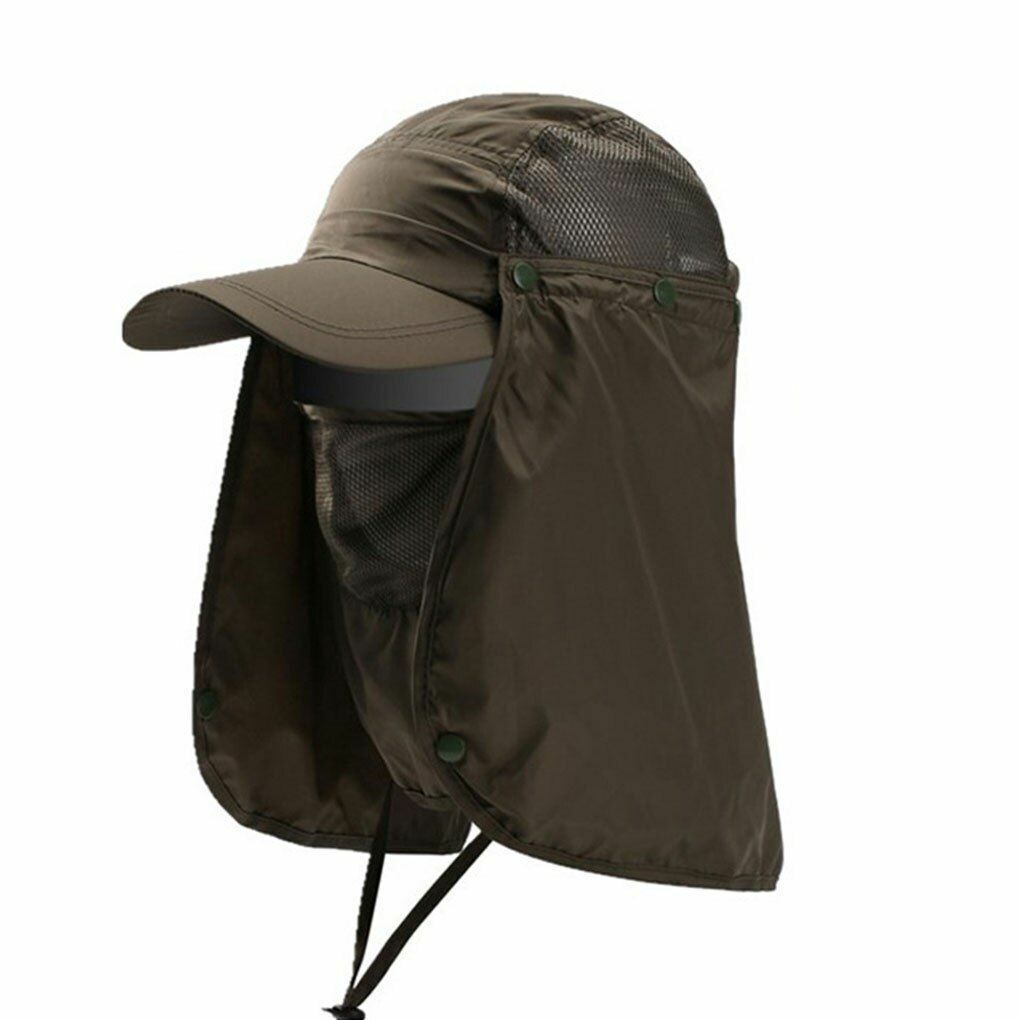 Outdoor Sun Hat UV Protection Ear Flap Neck Cover Fishing Hunting Hiking Unisex