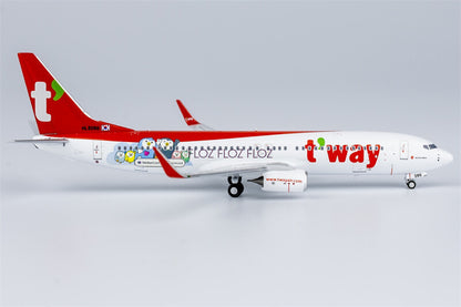 NG Models t'way Air for Boeing B737-800 HL8086 1:400 Aircraft Pre-built Model