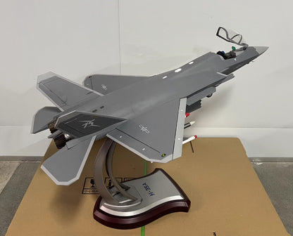 1:24 72CM China Air Force J35 5th Generation Stealth Fighter Plane Diecast Model