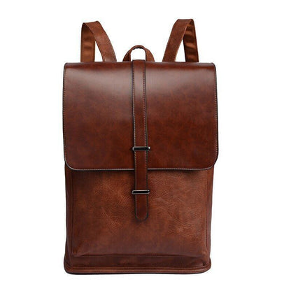Laptop Backpack Men Bag Pack Leather Backpacks Travel Man School Bags College