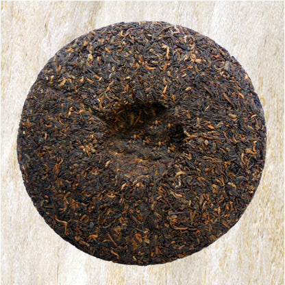 Small DRAGON PILLAR * 2018 Menghai TAETEA Dayi Tea Cake Pu-erh Ripe Puer 357g