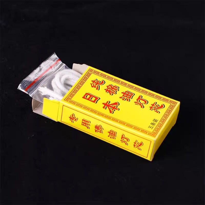 2pc Oil Wick for Buddha Smokeless Candle Wick Ghee Lamp Cotton Thread