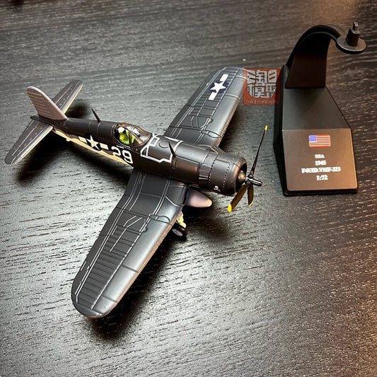 1:72 Scale US World War II Carrier Aircraft F4U Pirate Fighter Aircraft Model