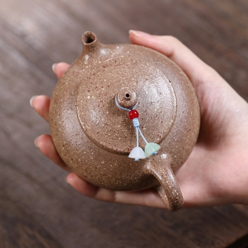 Yixing Purple Clay Teapot Original Ore Purple Jade and Golden Sand Handcraft pot