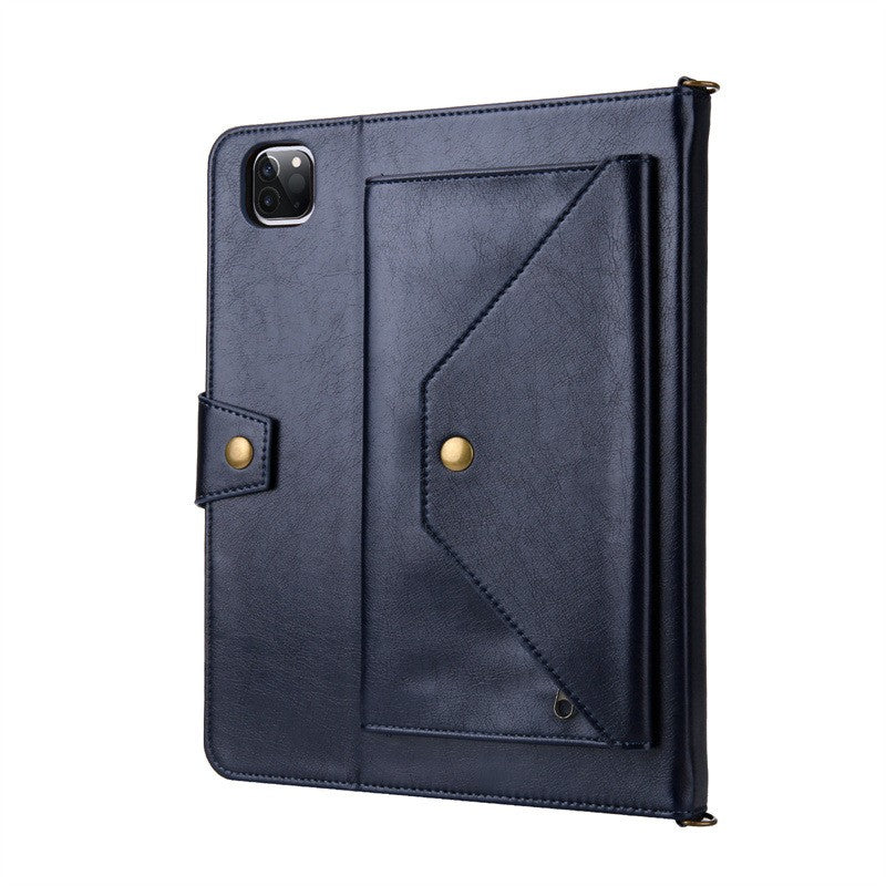 Leather Case with Crossbody Strap for iPad Air 11"/ 10th/11th/12th/13th/Samsung
