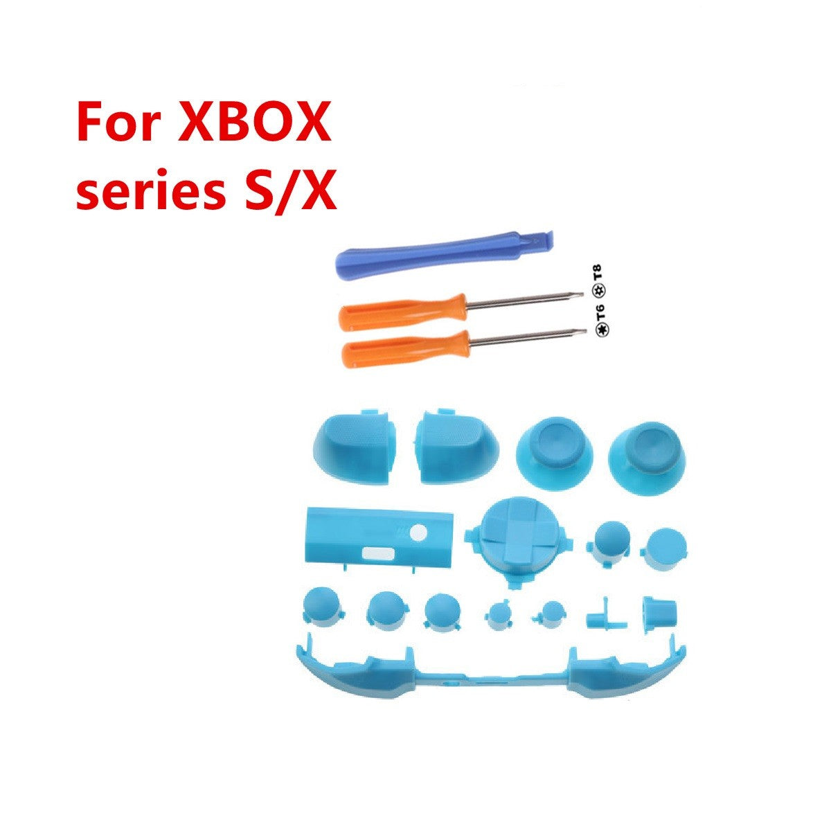 Replacement Custom Keys Full Set Buttons for Xbox Series X S Controller Kits[
