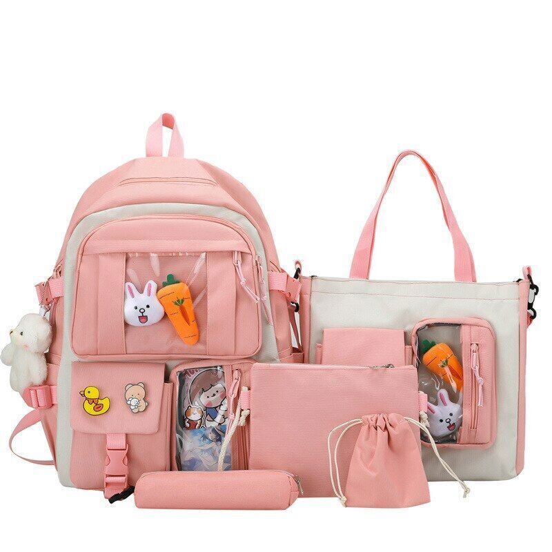 Women Backpack Multi Pockets Student Schoolbags Leisure Rucksack Backpack