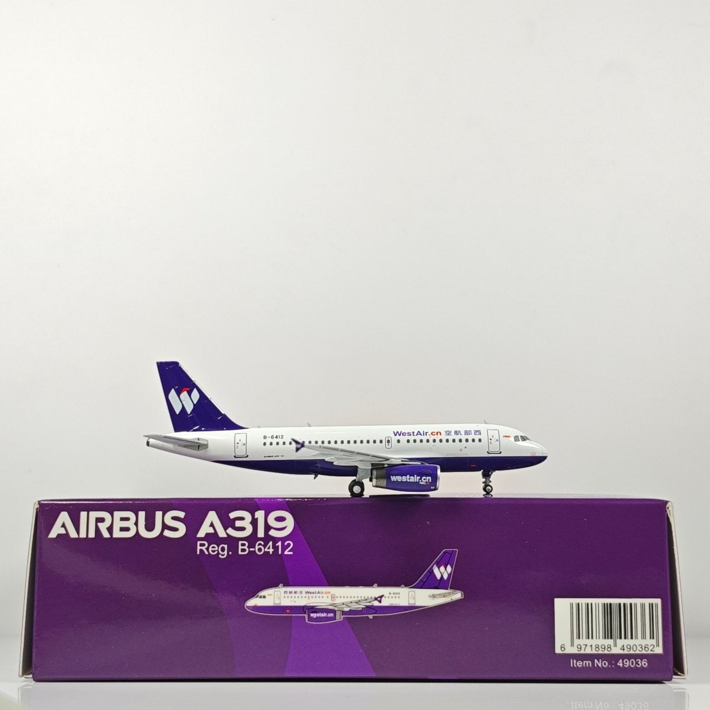 1:400 NG Models West Air Airbus A319 B-6412 Airplane Diecast Aircraft Model