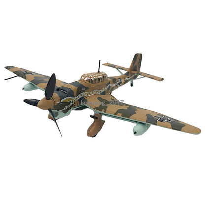 1/72 1935 WWII Stuka JU-87 Fighter Aircraft Plane Diecast Metal Model Collection