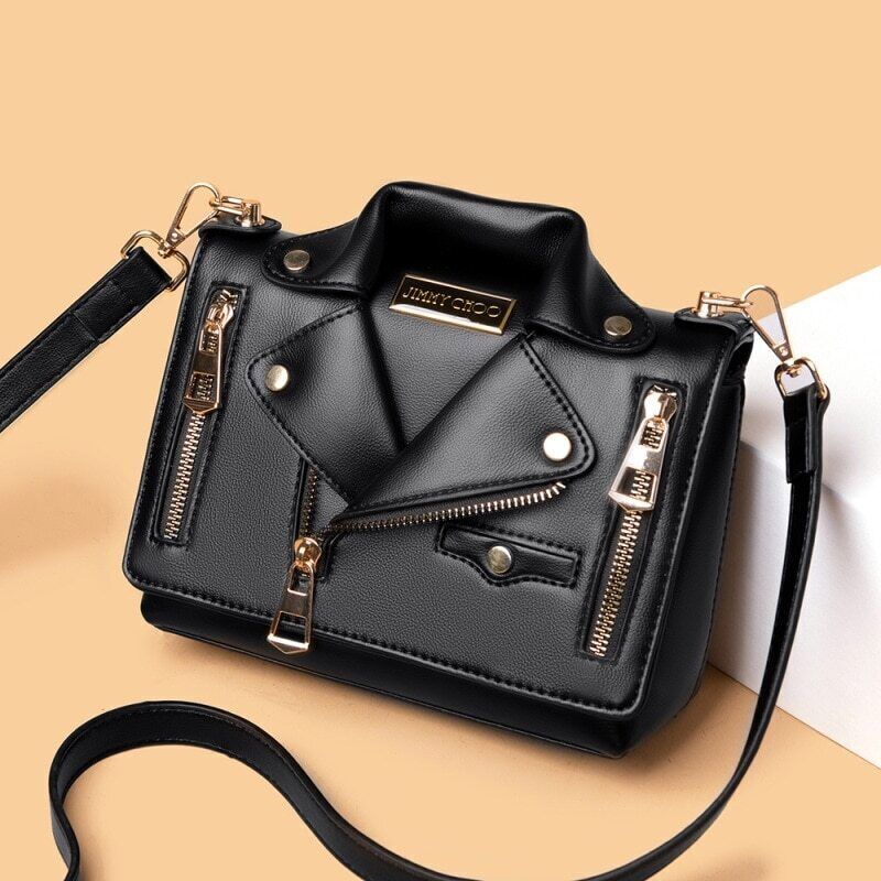 Leather Bags WomenShoulder Zipper Jacket Bag Bag Women Handbag