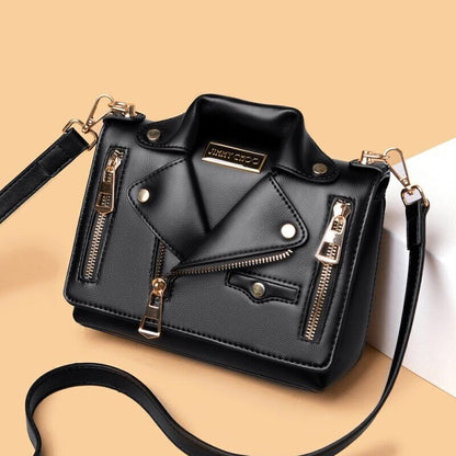 Leather Bags WomenShoulder Zipper Jacket Bag Bag Women Handbag