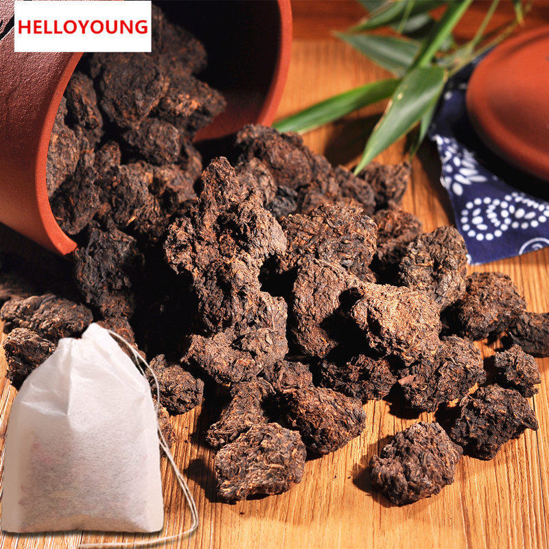 200g Natural Flavor Mini Tuocha Ripe Pu-Erh Tea Black Tea Yunnan Puer Herb Drink