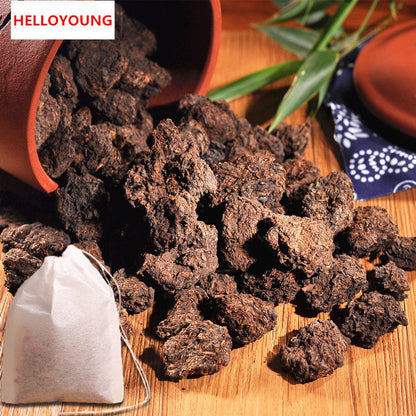 200g Natural Flavor Mini Tuocha Ripe Pu-Erh Tea Black Tea Yunnan Puer Herb Drink