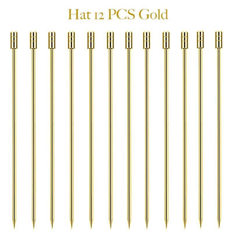 Cocktail Picks Fruit Sticks Bar Tool Drink Stirring Martini Accessory 11cm Metal