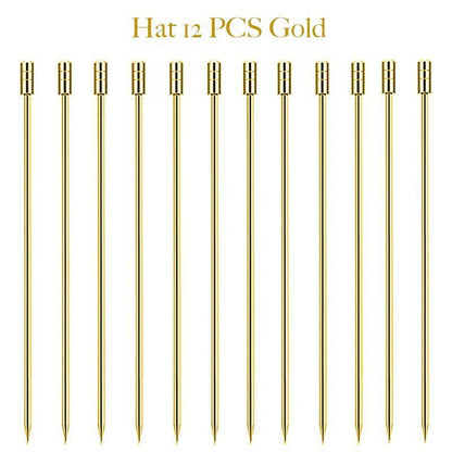 Cocktail Picks Fruit Sticks Bar Tool Drink Stirring Martini Accessory 11cm Metal