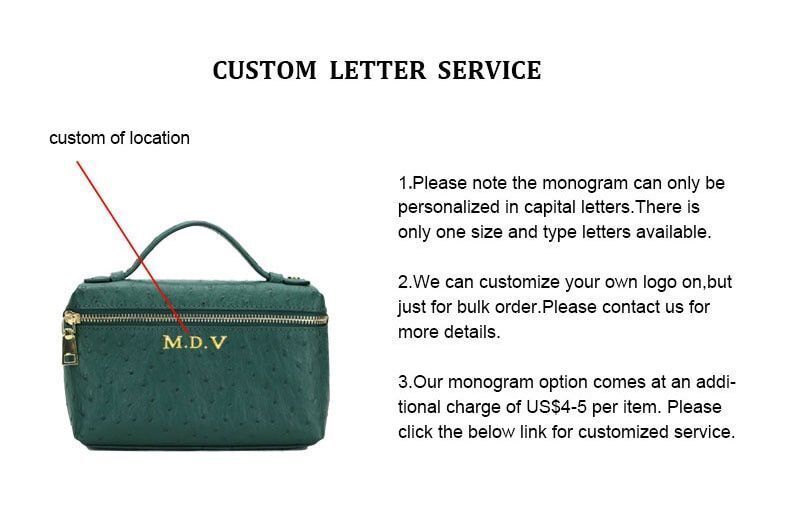 Handbag Ostrich Leather Portable Bag Small Square Clutch Bags Purse 19*12*6 CM