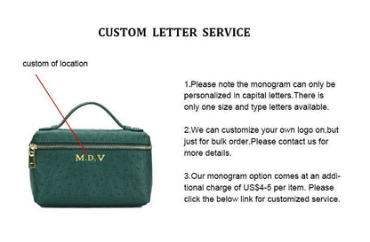 Handbag Ostrich Leather Portable Bag Small Square Clutch Bags Purse 19*12*6 CM