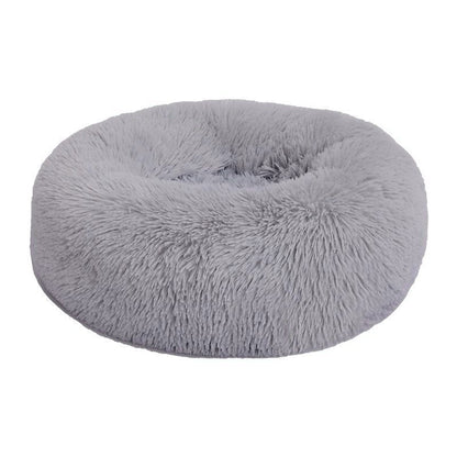 Cat Pet Beds Plush Round Kennel Dog Beddings Winter Warm Soft Mat Supply 40-50cm