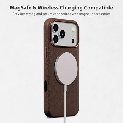Handcrafted Premium Tumbled Leather Case for Iphone 17 Pro Max, Compatible with