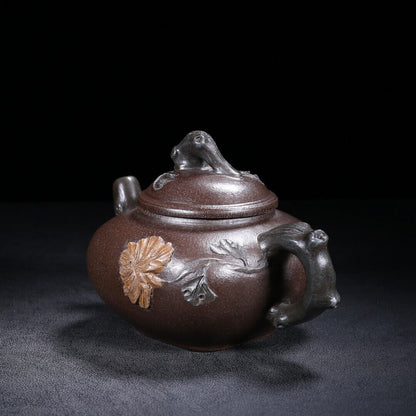 Chinese Yixing Zisha Clay Handmade Exquisite Teapot （南瓜 底款：蒋蓉）