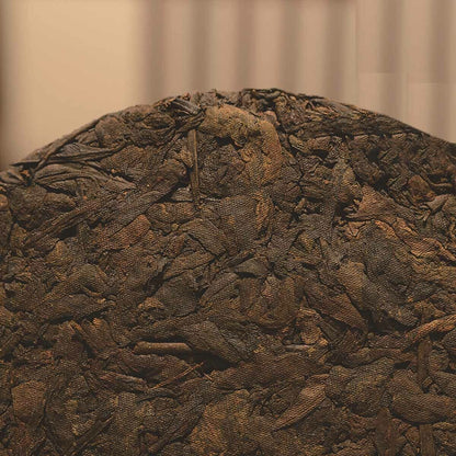 357g Black Pu'er Tea Cake Premium Qizi Wild Mountain Tea China Yunnan Healthy