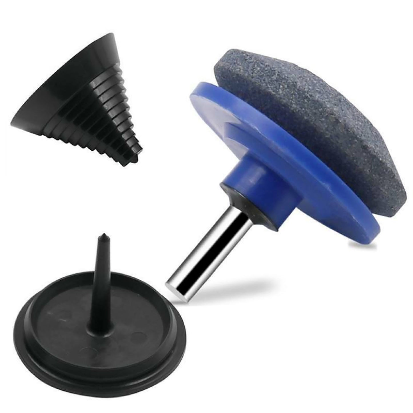 Mower Blade Balancer + Sharpener Set For Lawn Mower Tractor Garden Tools Kit
