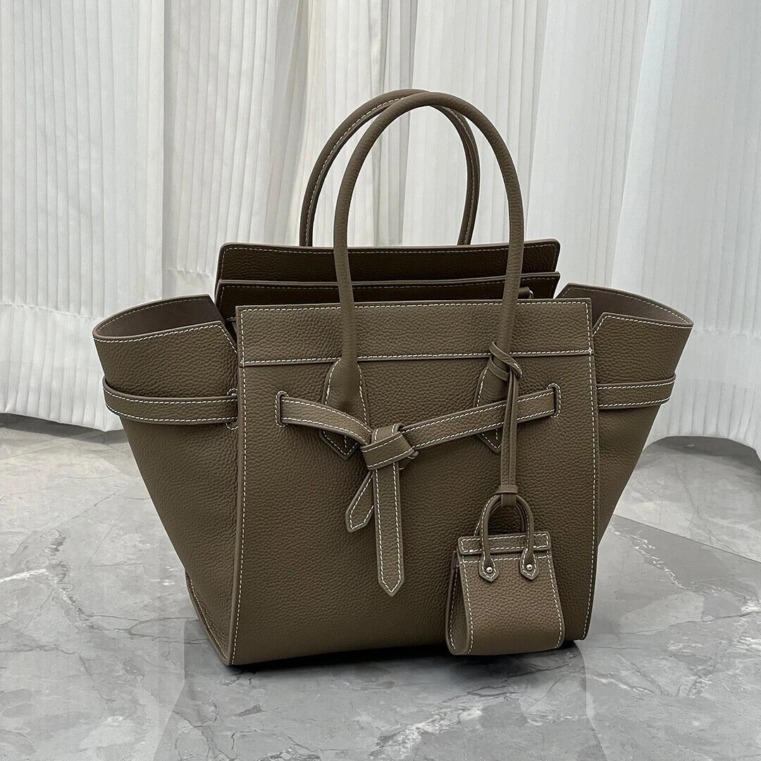 Cowhide Handbags For Women Genuine Leather Tote Bag Simple Trendy Bag