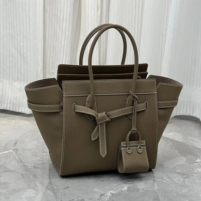 Cowhide Handbags For Women Genuine Leather Tote Bag Simple Trendy Bag