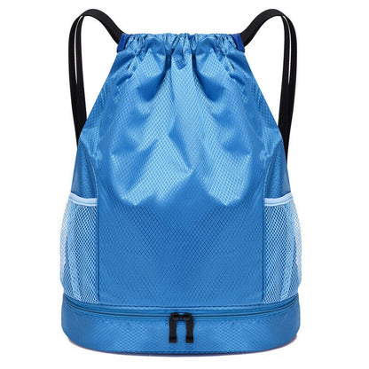 Waterproof Basketball Bag Wet Dry Separation Bags Swimming Drawstring Backpack