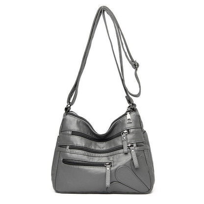 High Quality Soft Leather Shoulder Bags Multi-Layer Crossbody Bag Handbag Purse