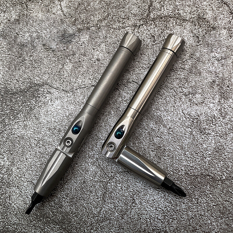 Titanium Folding Screwdriver Portable Gadget Cross Bit Multi-functional EDC Tool