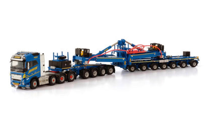 1:50 WSI FH5 8X4 Dolly Wind Power Trailer HAVATOR Machine Truck Diecast Model