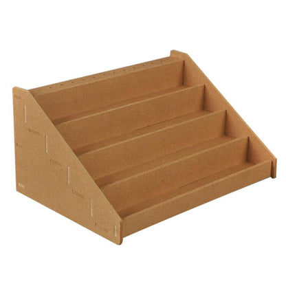 Paint Brushes Storage Holders 3-4 Steps Wooden Pigment Bottle Rack Organizer Box