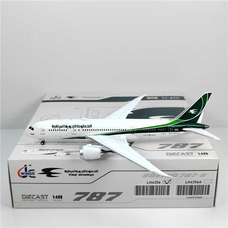 1:400 JC Wings Iraqi Airways BOEING B787-8 Passenger Airplane Diecast Model