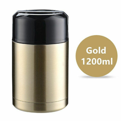 Thermos Lunch Box 800ML/1000ML/1200ML Portable Stainless Steel Food Containers