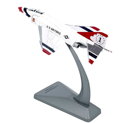 1/144 Scale Diecast Alloy USAF F-4 Phantom II Fighter Finished Model Toy Gift