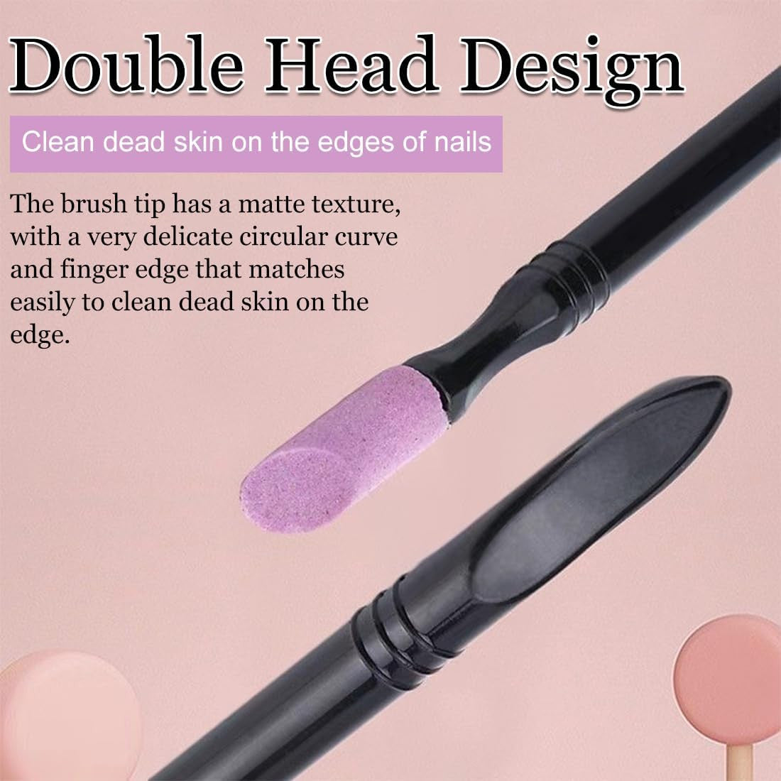 10X Nail File Cuticle Stone Pusher Trimmer Nail Sanding Sticks Nail Buffing Tool