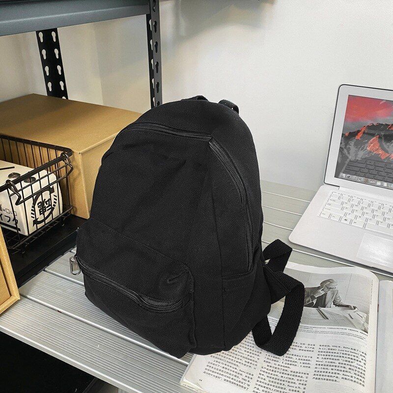 Canvas Women Backpack Small School Bags Rucksack Student Traveling 25*10*29 CM