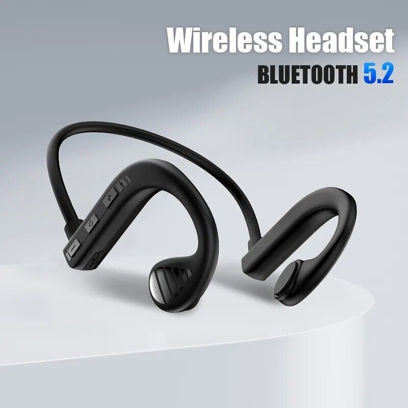 Bone Conduction Headphones Wireless Bluetooth 5.2 Outdoor Sport Open-Ear Headset