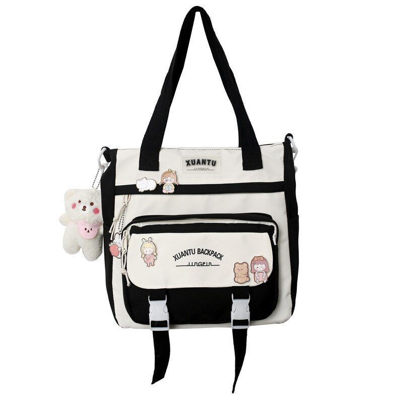 Backpack Shoulder Bags Multi Pockets Waterproof School Bag 31*11*32CM Blue Black