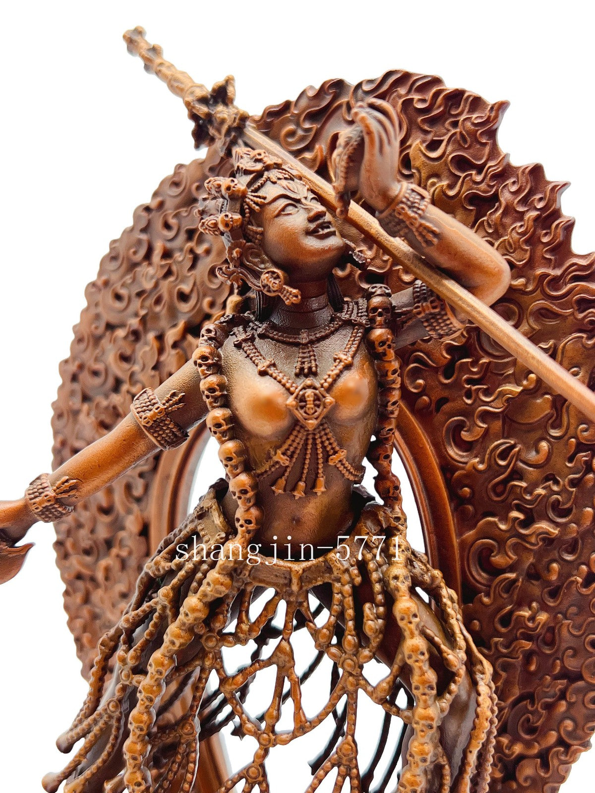12CM Naro Khechari Goddess Blessing Buddha Copper Statue