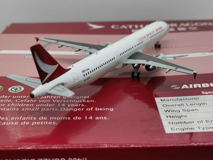 1:400 JC Wings CATHAY DRAGON A321 Passenger Airplane Diecast Aircraft Model