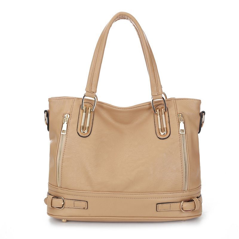 Synthetic Leather Shoulder Crossbody Bag Vintage Messenger Handbags 34*16*26 Cm