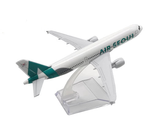 16CM AIR SEOUL AIRBUS A320 Passenger Aircraft Plane Diecast Airplane Model